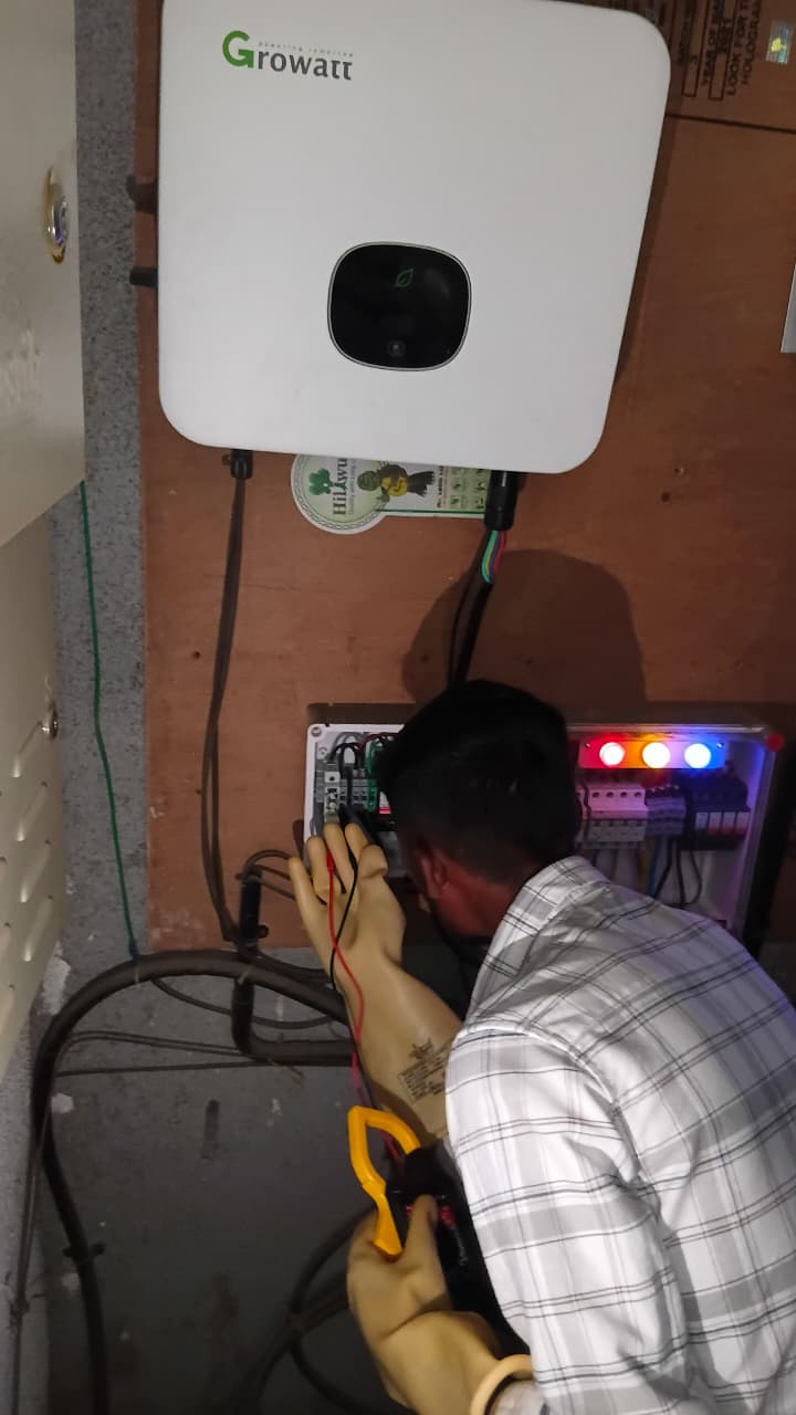 Checking distribution box wiring and terminal torque